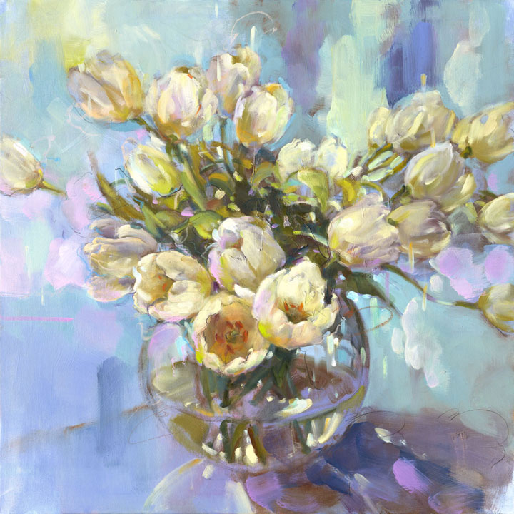 White tulips
